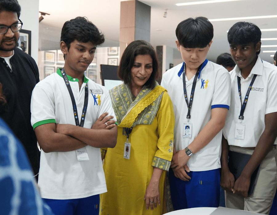 alphabet students in classroom