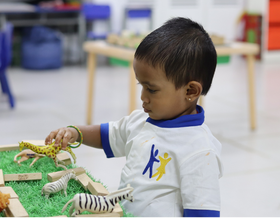 Toddlers playing