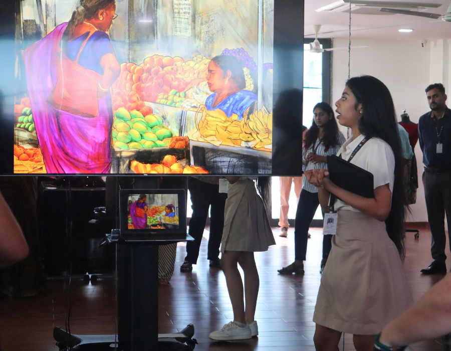 interactive student exhibit